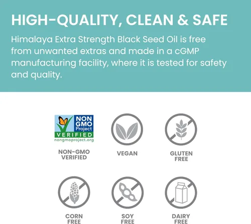 Vista 5 de Himalaya Aceite de semilla negra extra fuerte, prensado en frío y sin refinar, 1.5% de timoquinona (69 mg por TSP), 8 onzas