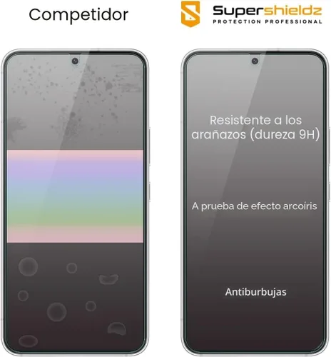 Vista 2 de Supershieldz (3 Pack) Protector de pantalla de vidrio templado antiarañazos y sin burbujas para Samsung Galaxy S23 5G