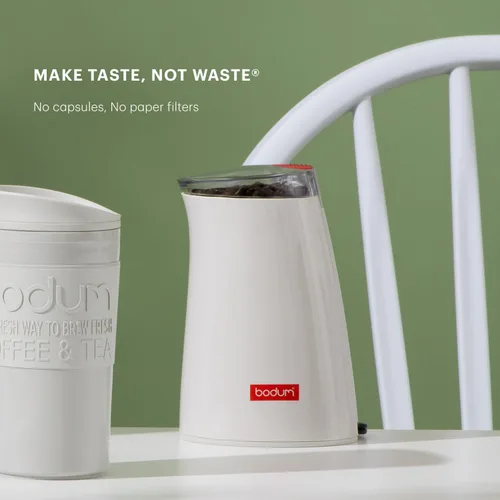 Vista 5 de Bodum C-Mill - Molinillo eléctrico para café y especias, hoja de acero inoxidable, color blanco