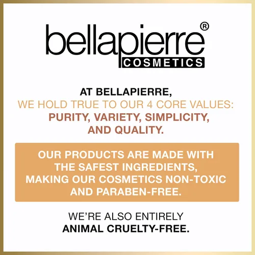 Vista 5 de Bellapierre Brillo en polvo Sin parabenos Vegano y libre de crueldad Todo tipo de piel 0.08 oz - Bronce