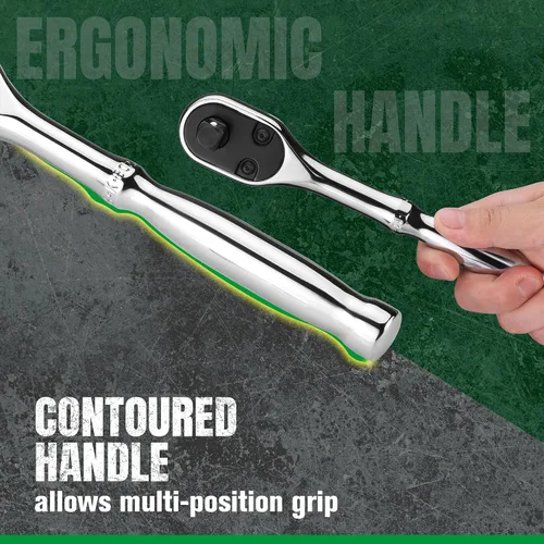 Vista 6 de SK Tools USA - Juego de trinquete de lágrima LP90 de 1/4", 3/8" y 1/2", 80240