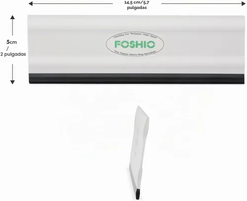 Vista 2 de FOSHIO Escobilla de goma de 6 pulgadas para cocinas, vidrio, ducha y ventanas de coche, paquete de 3 (blanco)