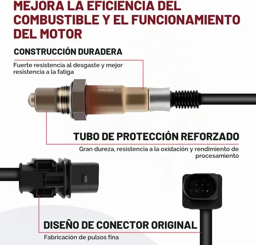 Vista 4 de Sensor de oxígeno O2 de corriente ascendente para automóviles compatible con Hyundai Accent Veloster para Kia Rio Soul 2012 2013 2014 2015 2016 1.6L