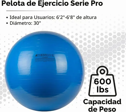 Vista 3 de THERABAND Standard Exercise Ball Azul-29.5 in