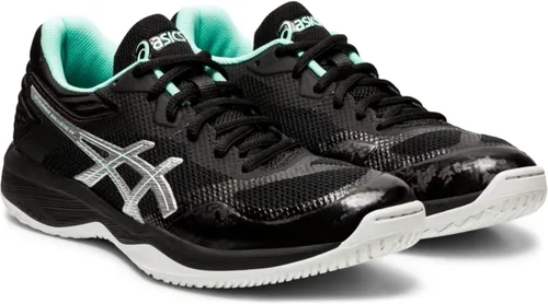 Vista 2 de ASICS Zapatos de voleibol Netburner Ballistic FlyteFoam para mujer, Blanco