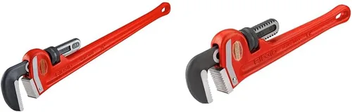 Vista 16 de RIDGID 31030 - Llave de tubería recta de servicio pesado, llave de fontanería resistente de 24 pulgadas con hilos autolimpiantes y mordazas