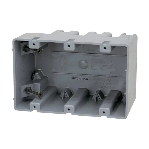 Vista 18 de Southwire MSBMMT1G Caja de dispositivo de montaje múltiple de 1 banda con profundidad ajustable; resistente 42 libras