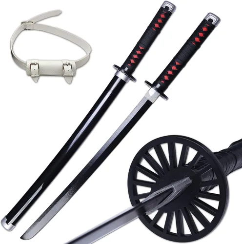 Vista 54 de ziqing Espada para cosplay de Demon Slayer hecha a mano, Katana de 31 pulgadas con múltiples estilos para elegir