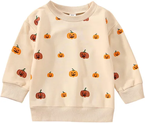 Vista 23 de Sudadera de calabaza para bebé, niña, niño, Halloween, sudadera de gran tamaño, mameluco de burbujas, suéter