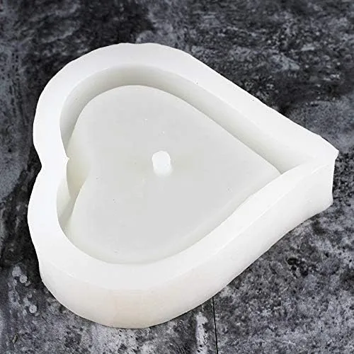 Vista 3 de NICOLE - Molde de silicona para maceta, en forma de corazón, para hormigón, herramienta de bonsái hecha a mano
