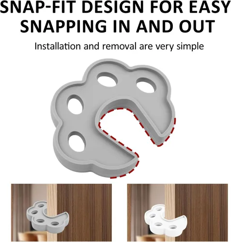 Vista 4 de 2 piezas de accesorios de puerta para lavadora, secadora de carga frontal para puerta abierta, soporte para puerta de lavandería y lavavajillas