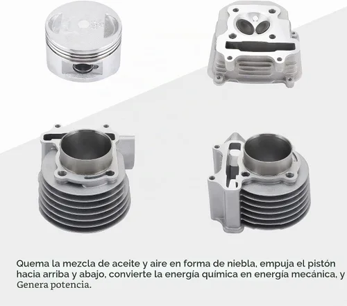 Vista 6 de goofit kit de Cilindro 57,4 mm de diámetro interior, 150 cc agujero, GY6 Cilindro de reconstrucción del motor Scooter chino