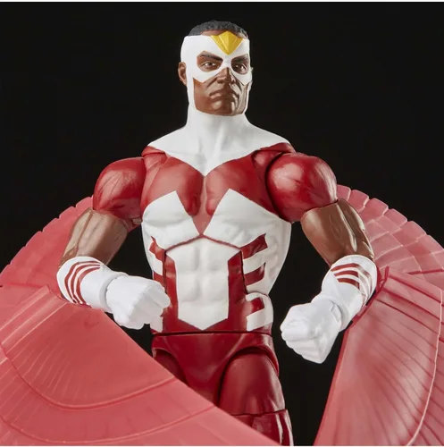 Vista 7 de Marvel Legends Series Marvel's Falcon - Figura de acción de 6 pulgadas con embalaje retro juguete, 3 accesorios