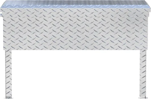 Vista 7 de UWS EC30361 Caja de herramientas lateral de aluminio de pared pesada de 36 pulgadas con perfil bajo, tapa RigidCore