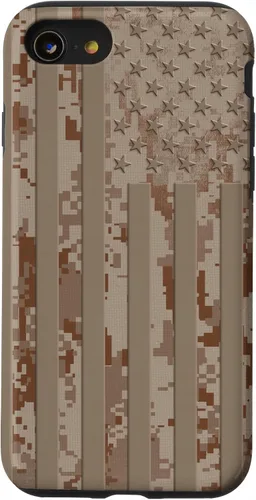 Vista 17 de iPhone 11 Epic US Flag Desert Digital Camuflaje American Tactical 3 Caso