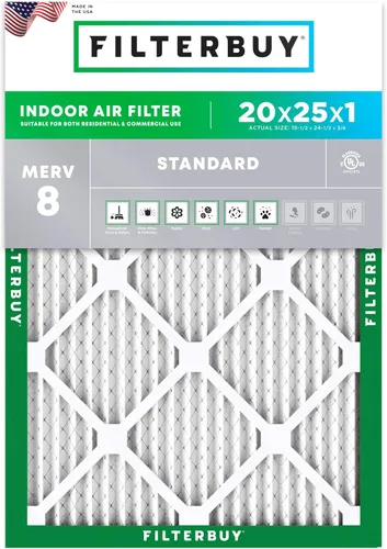 Vista 24 de Filterbuy - Filtro de aire MERV 8 de 8x14x1, defensa esencial contra el polvo y las alergias (1 unidad), filtros plisados electrostáticos