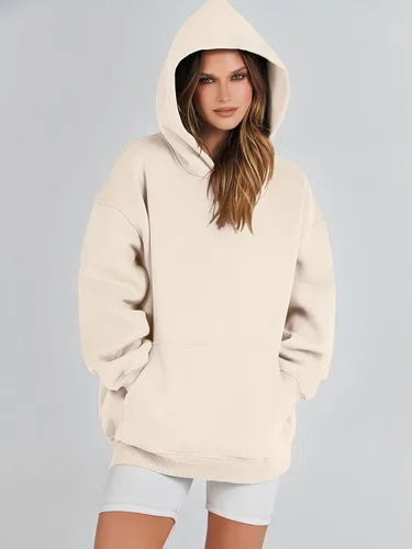 Vista 7 de ANRABESS Womens Oversized Hoodies Fleece Sweatshirts Long Sleeve Hooded Pullover Winter Clothes with Pocket