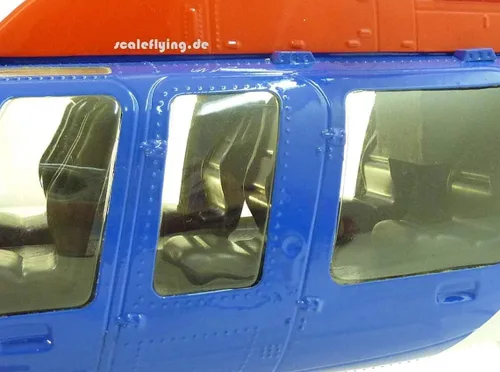 Vista 5 de Helicóptero RC 470 Bell ARF News Chopper Fuselaje prepintado versión KIT