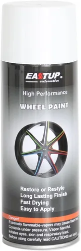 Vista 17 de EASTUP Pintura en aerosol de esmalte acrílico metálico de imitación de plata premium para ruedas - Acabado brillante, alta durabilidad, resistente
