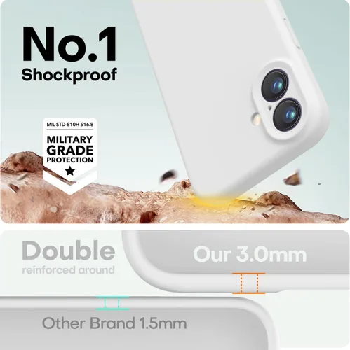 Vista 206 de LOVE 3000 Diseñada para Funda iPhone Air, Silicona Premium [Compatible con Magsafe][Forro de Microfibra Suave Anti-Rayones] Funda Protectora