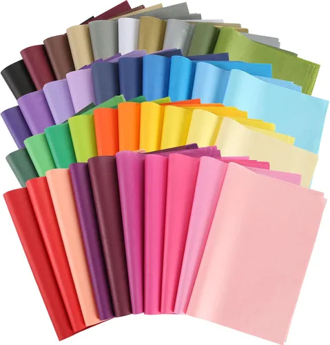 Vista 18 de Koogel 330 hojas de papel de seda a granel, 14 x 10 pulgadas, papel de seda negro para envolver regalos para bodas, cumpleaños, manualidades