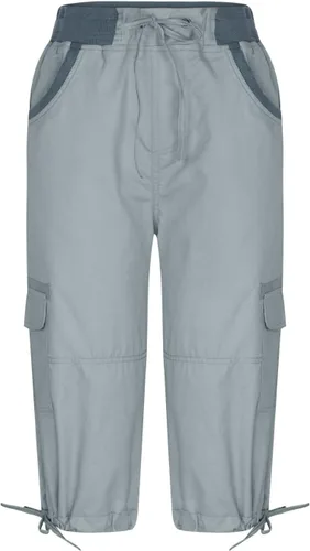 Vista 4 de Pantalones capri tipo cargo para mujer, ligeros, de secado rápido, atléticos, para verano, casuales, con bolsillos