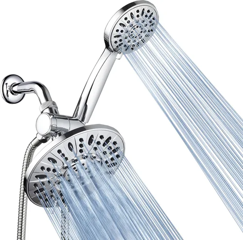 Vista 8 de AquaDance for California - Combo de lluvia de 3 vías de alta presión de 7 pulgadas para lo mejor de ambos mundos - Disfruta del lujoso cabezal