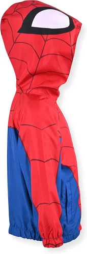 Vista 2 de Marvel Spiderman Boys Hooded Zip Up Jacket for Toddler and Little Kids BlueRed