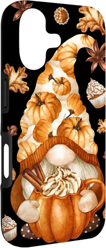 Vista 3 de Cute Fall Yall Pattern Thanksgiving Gnome Love Pumpkin Spice Case for iPhone 17