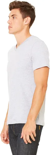 Vista 3 de Bella+Canvas Camiseta de punto suave con cuello en V para hombre
