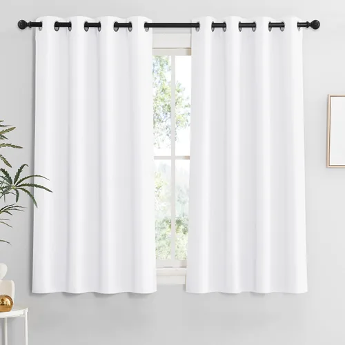 Vista 71 de RYB HOME - Cortinas para armario de 36 pulgadas, cortinas para oscurecer la habitación con ojales resistentes a la oxidación, cortinas de Aqua