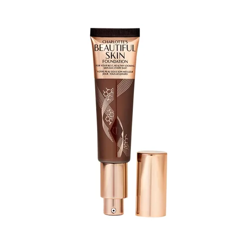 Vista 28 de Charlotte Tilbury Base de Maquillaje Beautiful Skin de Cobertura Media Hidratante - Maquillaje Líquido Edificable para Brillo Instantáneo