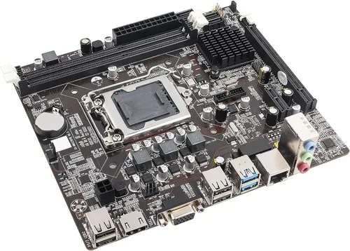 Vista 6 de Placa base para computadora de escritorio, placa base LGA 1155 USB3.0 SATA para B75, totalmente compatible con memoria de escritorio DDR3