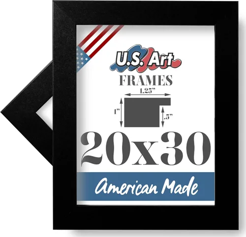 Vista 62 de Marco de fotos de 4 x 6 pulgadas, acabado envuelto suave, plano de 1.25 pulgadas de ancho, bronce oscuro envejecido, 100% madera americana compuesta