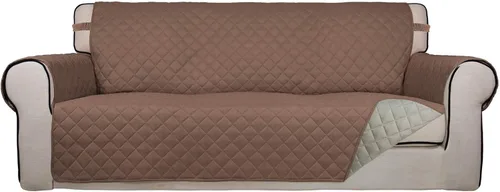 Vista 57 de PureFit - Funda de sofá acolchada reversible, protector de muebles impermeable, funda de sofá lavable con espuma antideslizante y correas elásticas