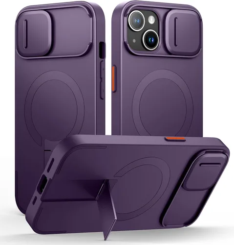 Vista 67 de SURITCH Funda para iPhone Air con cubierta de control de cámara, funda deslizante para cámara y soporte ajustable, compatible con MagSafe, a prueba