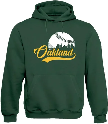 Vista 28 de Xtreme Apparrel Cityscape Skyline - Sudadera con capucha para hombre para fanáticos del béisbol