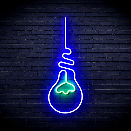 Vista 16 de AdvPro Muestra de neón LED de silicona flexible de bombilla - azul - st16s42-fnu0064-b