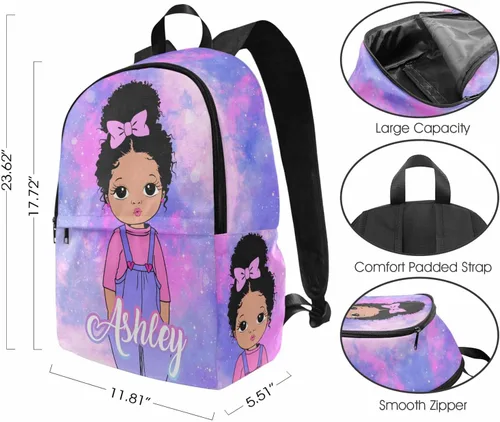 Vista 113 de Texto personalizado Elefante desgaste gafas mochila mochila mochila casual Daypack bolsa para mamá niñas, color86-4, Mochilas Daypack
