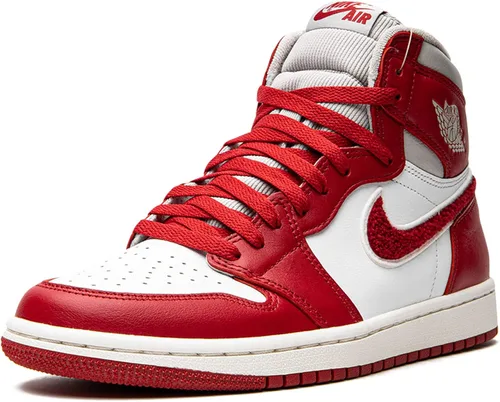 Vista 4 de Jordan WMNS Air Jordan 1 High OG DJ4891 061 Newstalgia - Zapatos deportivos para mujer, talla 12 W, NegroUniversitario Rojopartícula