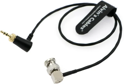 Vista 2 de Alvin's Cables Cable TRS a BNC de código de tiempo de 0.1 in para Canon C70 para Sony F55 FX9, Zaxcom, Zoom F4 F8 F8n de Deity Timecode Generator
