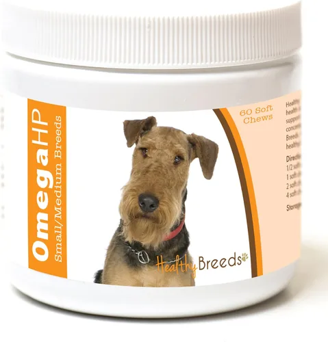 Vista 74 de Healthy Breeds Affenpinscher Omega HP - Masticables suaves para piel y pelaje, 60