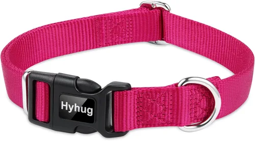 Vista 10 de Hyhug Pets - Collar clásico para perros de la colección regular de color sólido (S, negro)
