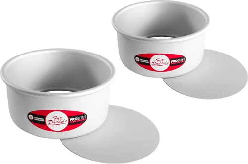 Vista 13 de Molde para tarta redondo de aluminio anodizado Fat Daddio con base extraíble