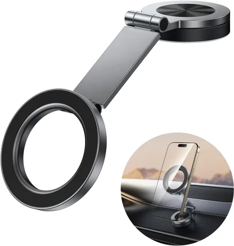 Vista 9 de SYNCWIRE Soporte magnético para teléfono MagSafe con rotación de 360° para automóvil, brazo de metal ajustable, soporte de teléfono magnético