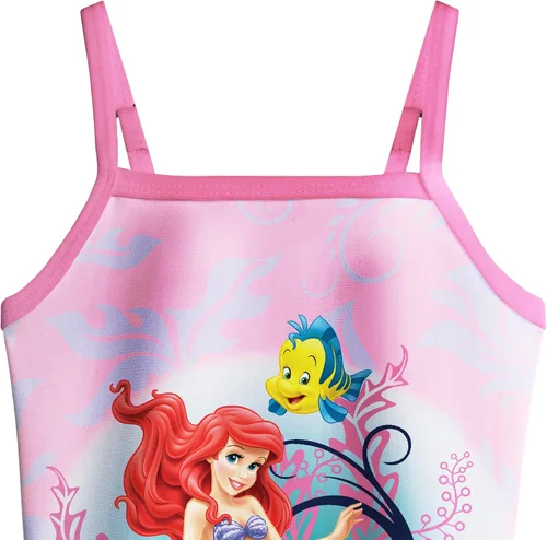 Vista 3 de Traje de baño de sirena para niñas, pequeña princesa con volantes, traje de baño de una pieza, vacaciones de verano para niños de 3 a 7 años