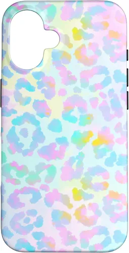 Vista 32 de Colorido lindo arco iris Tie Dye sirena Boho Leopard caso para iPhone 17