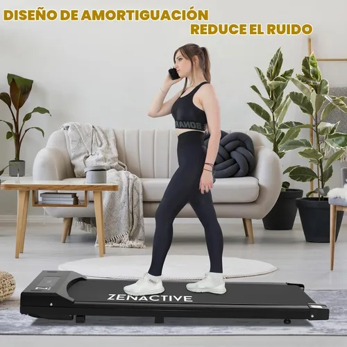 Vista 2 de TOUSAINS Walking Pad Treadmill for Home, Under Desk Treadmill, Portable Compact Walking Pad for Small Spaces, Quiet Electric Treadmill with Remote