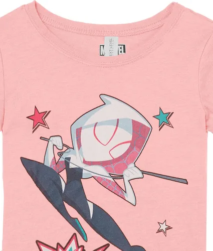 Vista 2 de Marvel Little, Big Seasonal Spider Gwen - Camiseta de manga corta para niñas