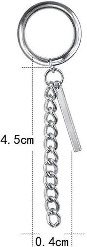 Vista 6 de ZS Vintage Moon Dangle Ear Tunnels Plug Stainless Steel Screw Ear Gauge Feather Chain Ear Expander Flesh Tunnels Piercing